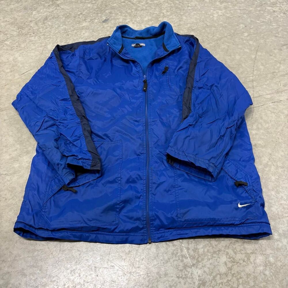 Nike Men's Blue and Navy Jacket